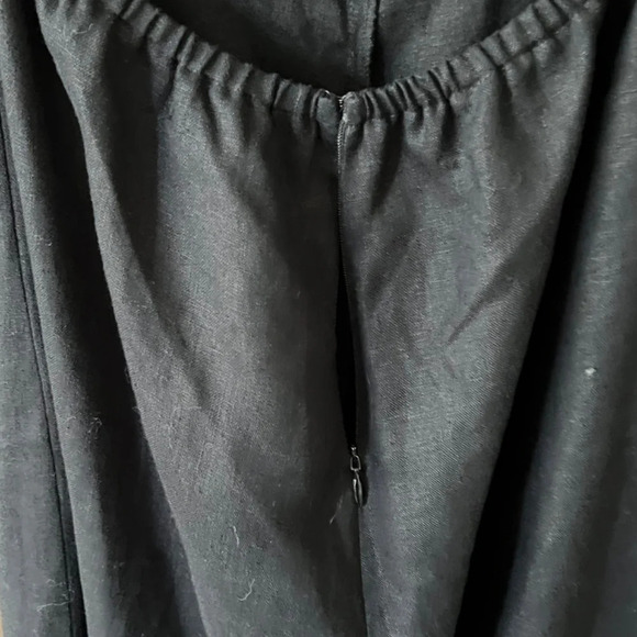 Reformation Autumn Linen Black Adjustable Strap Jumpsuit Size 6 EUC - Picture 7 of 9